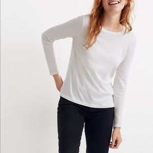 NWT Madewell white long sleeve